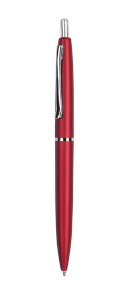 Beyaz izole kırmızı kalem — Stok fotoğraf