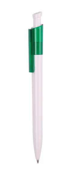 Grön penna isolerad på vit — Stockfoto