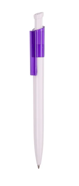 用路径隔绝的紫色钢笔 — 图库照片
