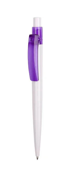 Purple pen isolated with path — Stock Photo, Image