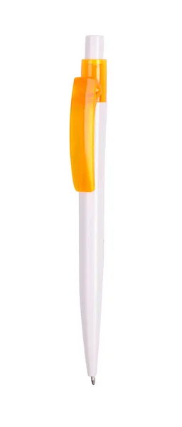 Penna roller arancione isolata con percorso — Foto Stock