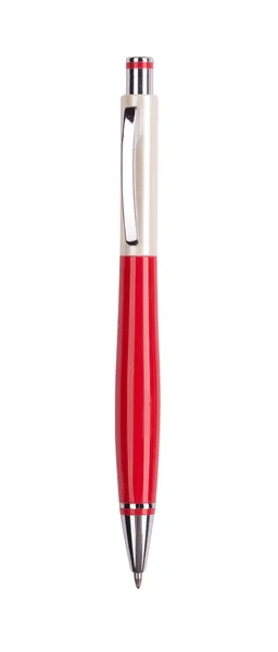 Rode pen geïsoleerd op wit — Stockfoto