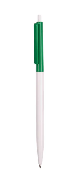 孤立在白色的绿色钢笔 — 图库照片