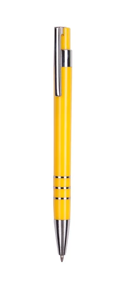 Gelber Stift isoliert auf weiß — Stockfoto