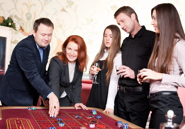 Grupo de no casino — Fotografia de Stock