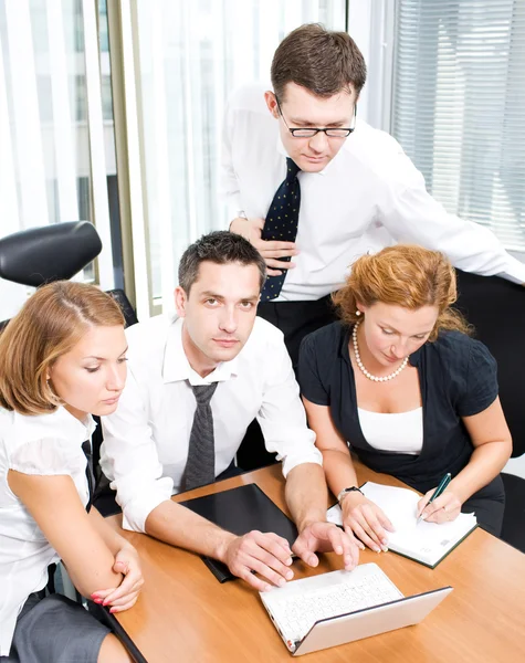 Happy office workers — Stock Photo, Image