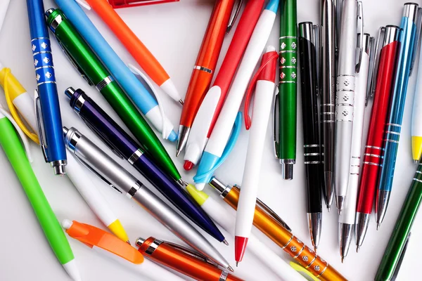 Colored pens on table — Stock Photo, Image