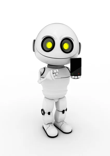 白いロボット — ストック写真