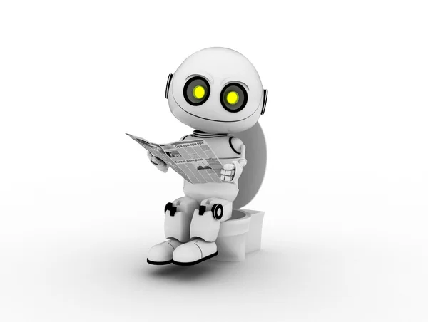 stock image White robot