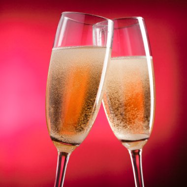 Flutes of champagne clipart