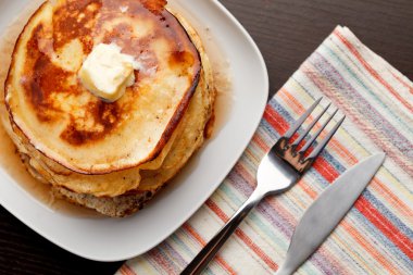 Homemade pancakes clipart