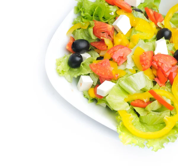 Saláta, elszigetelt, felett fehér — Stock Fotó
