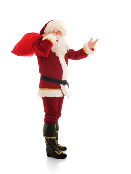 Santa Claus Isolated White — Stock Photo, Image