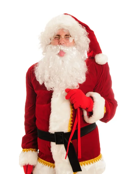 Weihnachtsmann isoliert über Weiß — Stockfoto