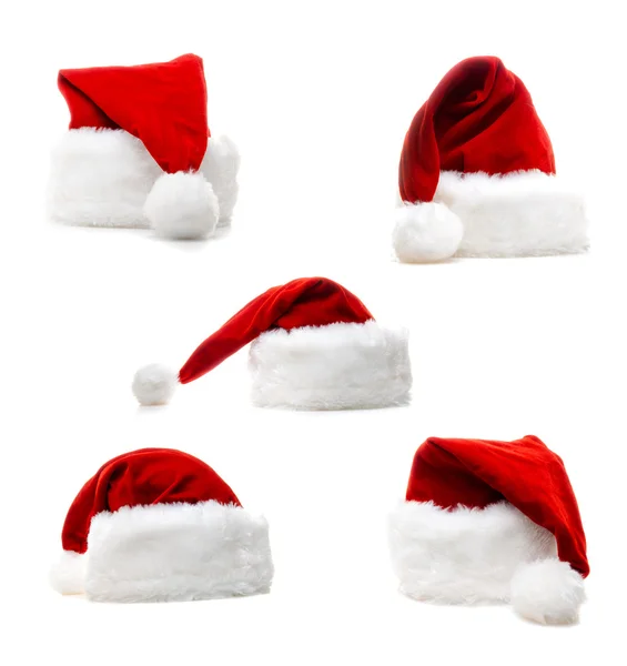 Weihnachtsmannhüte — Stockfoto