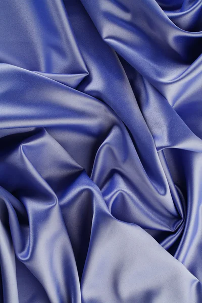 蓝色丝绸 — 图库照片