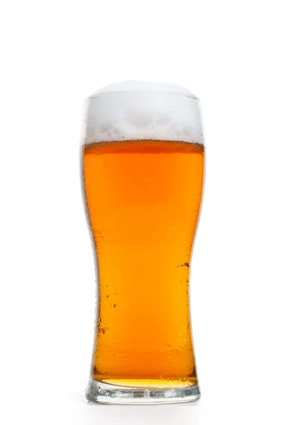Glass Classic Beer Isolated White — Stock Photo, Image