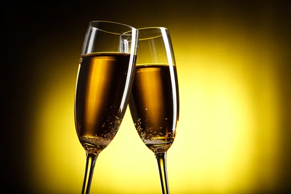 Flöjter champagne — Stockfoto