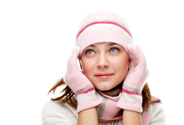 Beautiful Woman Wearing Winter Clothes — Stock Photo, Image