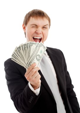 Man with money clipart