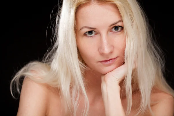 Blond kvinna — Stockfoto