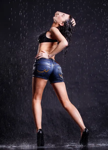 Сексуальна жінка мокрі — стокове фото