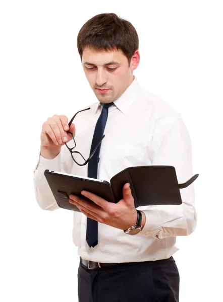 Businessman with tablet pc. — Stock Photo, Image