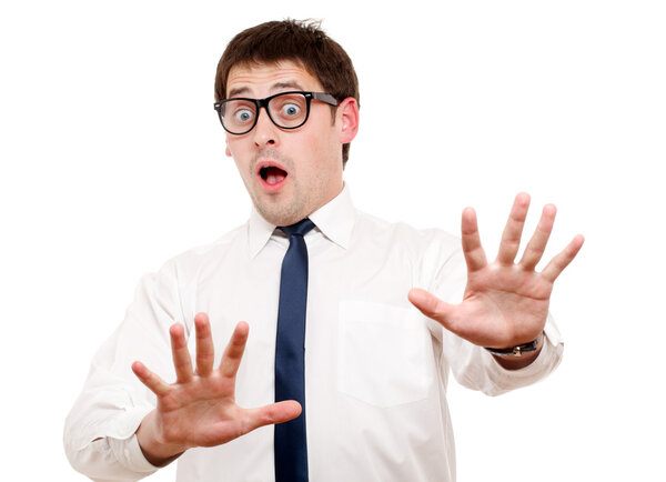 Испуганный человек
