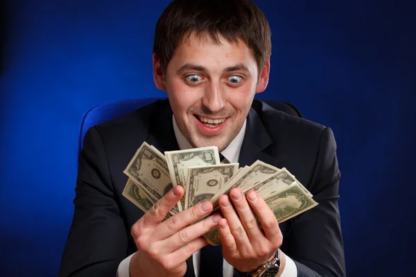 Mann mit Geld — Stockfoto