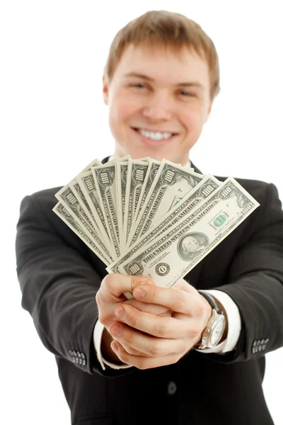 Man with money — Stock Photo, Image