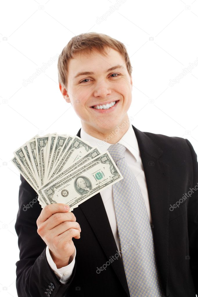 Man with money