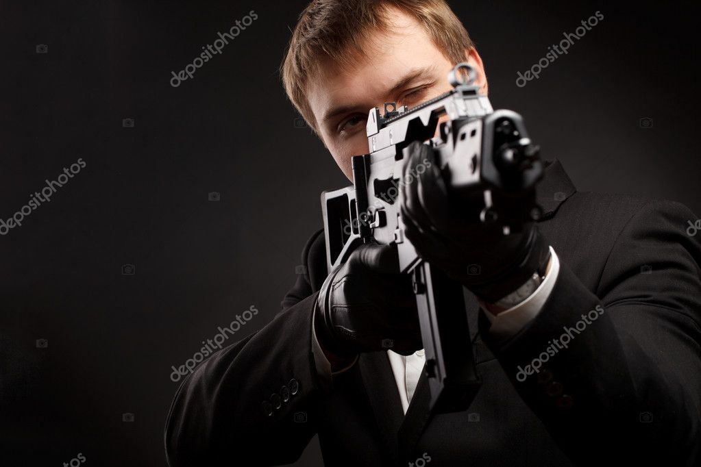 Man with gun Stock Photo by ©logoff 5030028