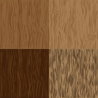 Four wood texture clipart