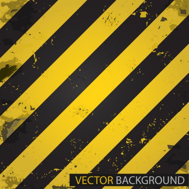 Hazard stripes. Vector background