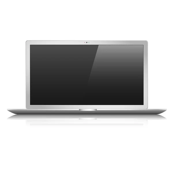 Laptop vetor plano — Vetor de Stock