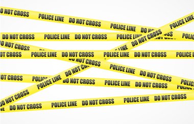 Police line tape clipart