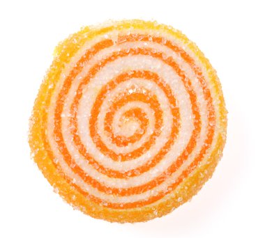 Fruit candies on a white background. clipart