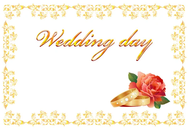 Svatební přání — Stockový vektor
