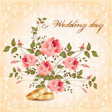 Wedding card clipart