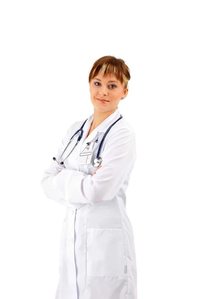 Happy smiling mature doctor — Stock Photo, Image