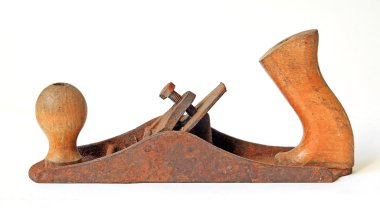 Rusty jointer on white background clipart