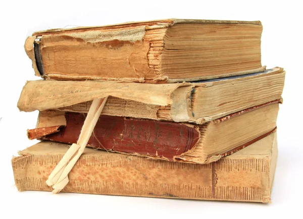 Старіння книги на білому тлі — стокове фото