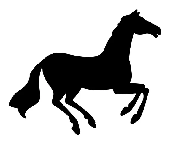 Illustration Pferd auf weißem Hintergrund — Stockvektor