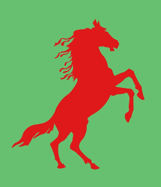 Ilustración caballo sobre fondo blanco — Vector de stock