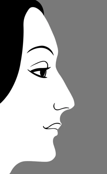 Портрет молодой девушки — стоковый вектор