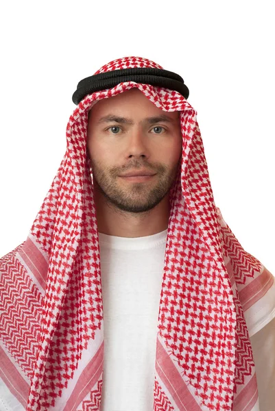Muž v Arabská pokrývka hlavy. — Stock fotografie
