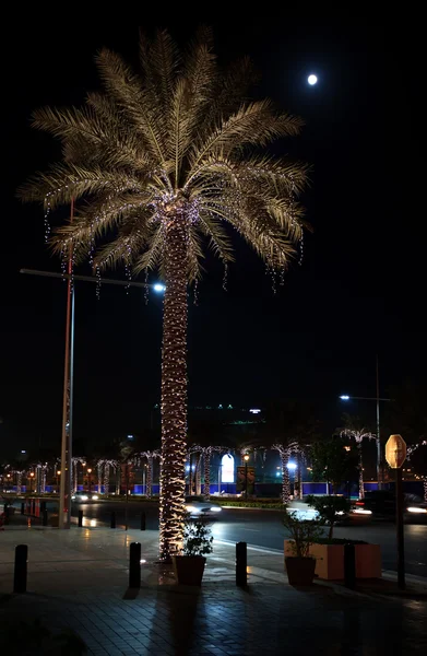 Νυχτερινός φωτισμός του Ντουμπάι. — Φωτογραφία Αρχείου