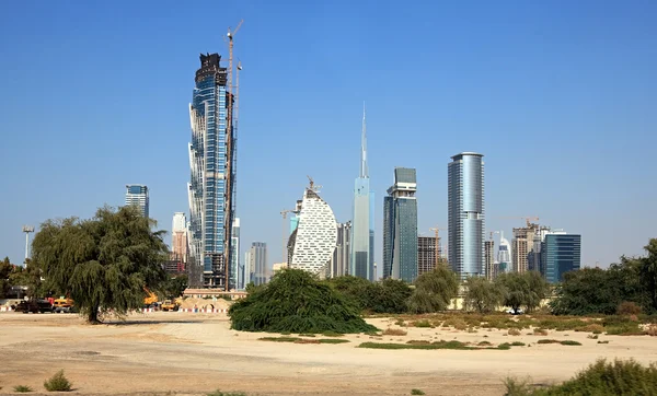 迪拜的现代摩天大楼. — 图库照片