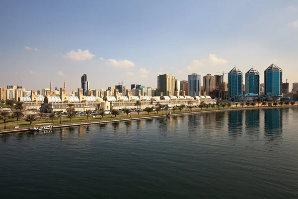 Sharjah Central Souq Laguna Khalid Emirati Arabi Uniti — Foto Stock
