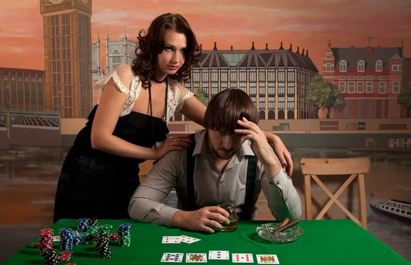 Tracąc w pokera. — Zdjęcie stockowe